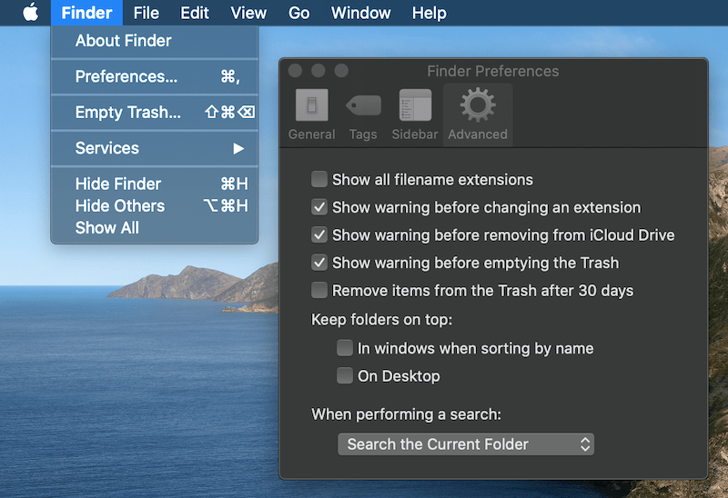 Stop Trash automatically empty the files