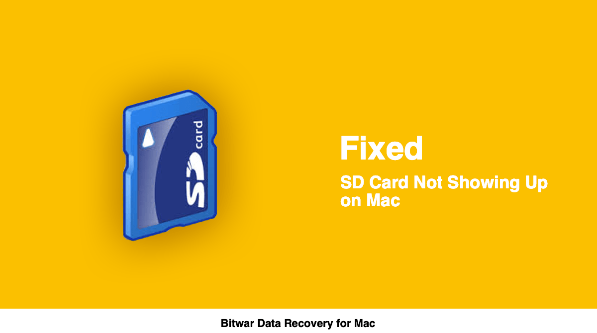 Fix sd card not showing up mac