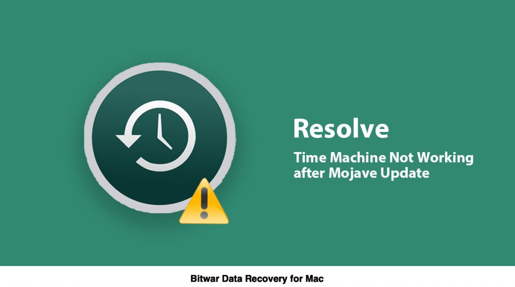 Time Machine Not Working after Mojave Update